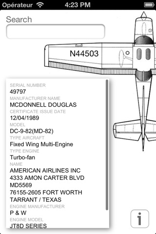 Aircraft Registry screenshot 3