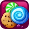 Match-3 Candy Land Puzzle - Super-Market Of Diamonds And Stars