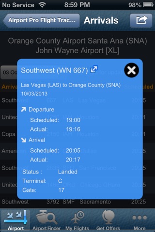 Santa Ana John Wayne Airport + Flight Tracker screenshot 2