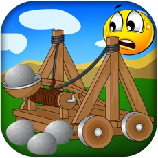 Activities of Catapult Rock Bomb Shooting - Desert Exploding Ball Drop Free