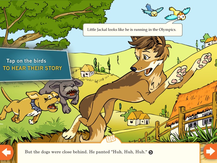 Little Blue Jackal - A Panchatantra Animal Classic with vocabulary games