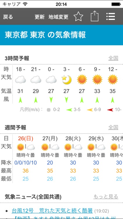 お天気モニタ - 天気予報・気象情報をまとめてお届け