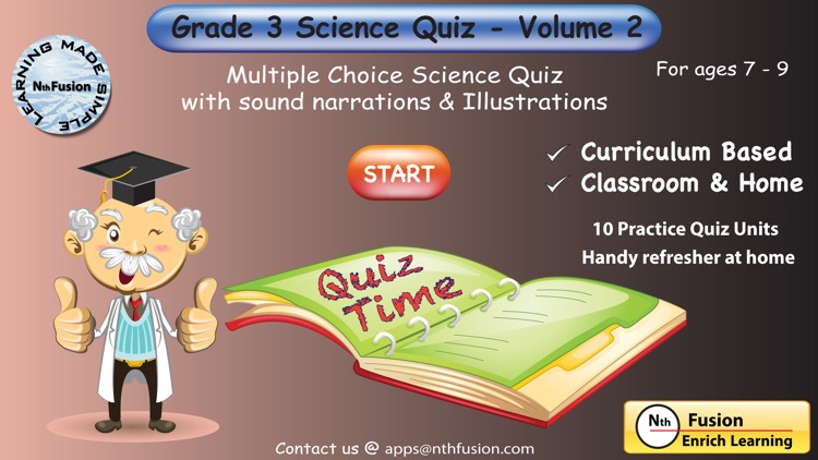 3rd Grade Science Quiz # 2 for home school and classroom