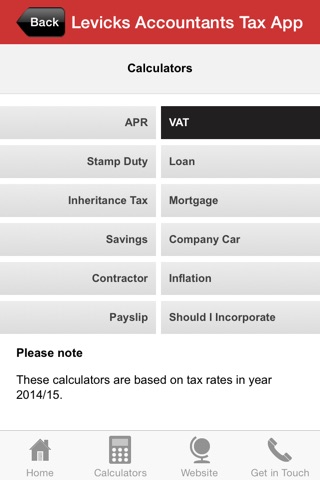 Levicks Accountants Tax App screenshot 3