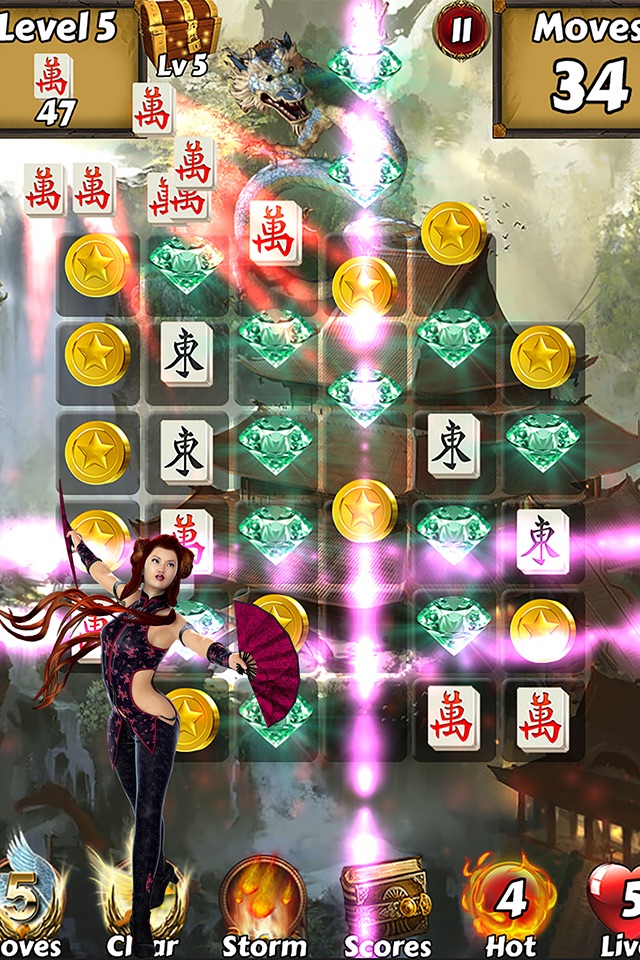 Mahjong Match Adventure World: Swipe jewels and match mahjong tiles! screenshot 2