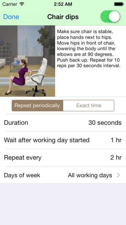 Health@Work Lite - Workplace reminder to exercise, stretch, drink water screenshot-3