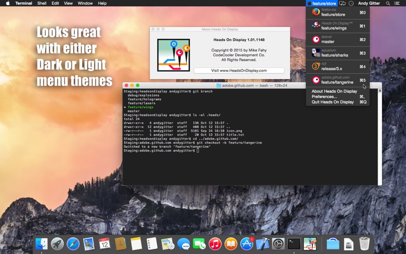 Heads On Display - Your current git branch at a glance thumbnail 2