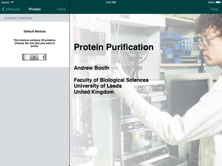 Protein Purification for iPad