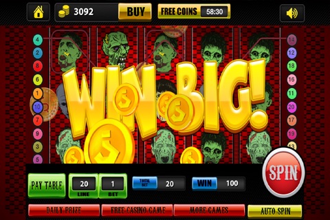 777 Dead Walking Zombie Slot Machine HD - Doubledown and Win Big Jackpot Slots Free screenshot 2