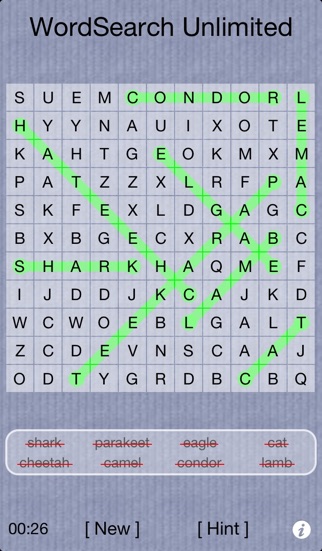 Screenshots of Word Search Unlimited Free for iPhone