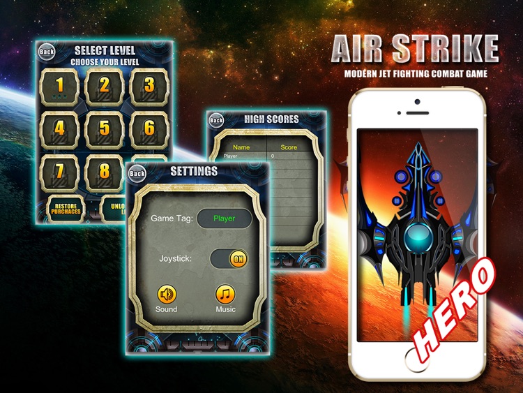 Air Strike Free HD - Modern Jet Fighting Combat Game