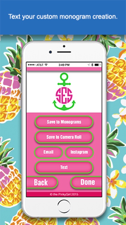 The PinkyGirl Monogram Maker And Text App screenshot-3