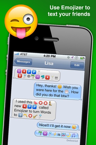 Emojizer Emoji Words and Names that Transform to Emoticons screenshot 2