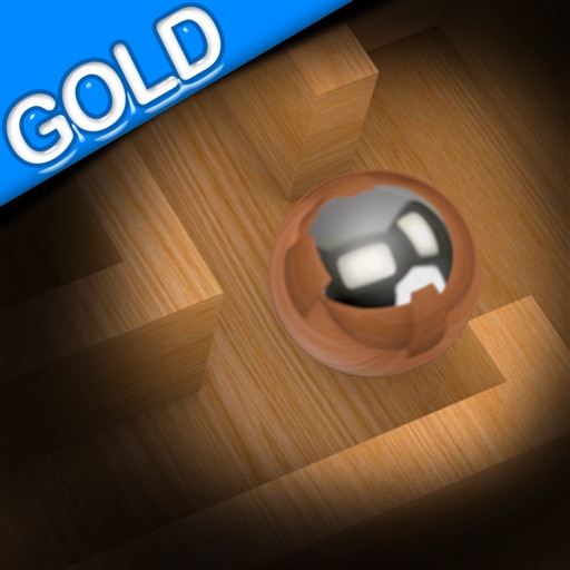 Wood Labyrinth Infinity Puzzle : The Silver Ball Traffic Maze Game - Gold Edition icon