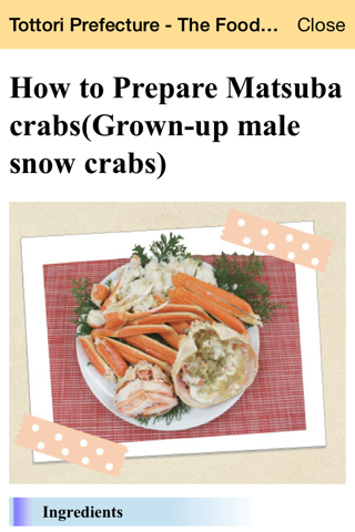Tottori Prefecture - The Food Capital of Japan, “How to Prepare Matsuba crabs(Grown-up male snow crabs)  ” screenshot 2