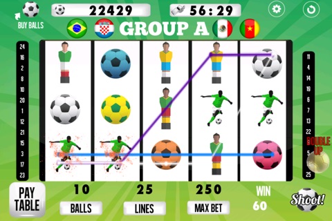 Adventure in Brazil Soccer Cup Slots - The right Casino feeling with a twist screenshot 3