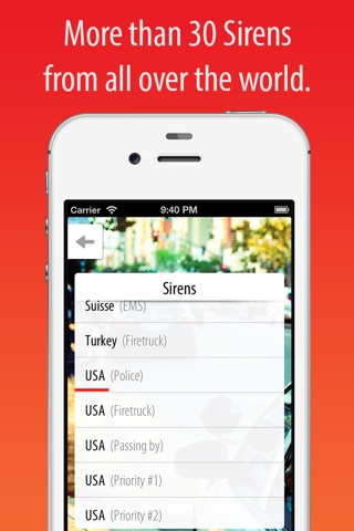 Sirens Deluxe / Police & Fire Sirens - includes Ringtones screenshot 2