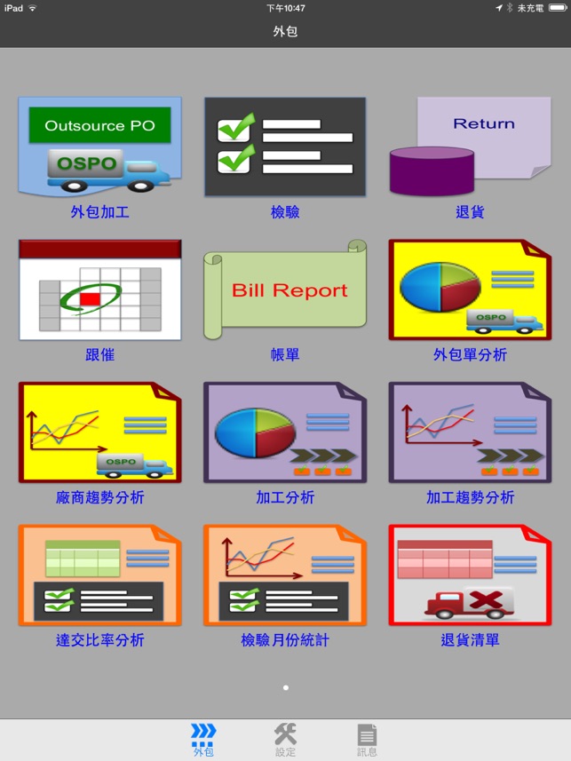 ERP-外包-驗收-退貨-跟催-帳單-分析 Lite(圖1)-速報App