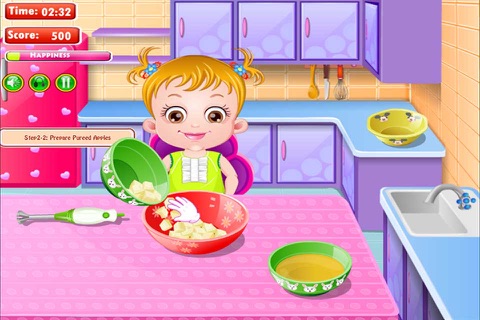 Baby Make Dinner Herself - for 2014 Holiday & Play With Rabbit screenshot 2
