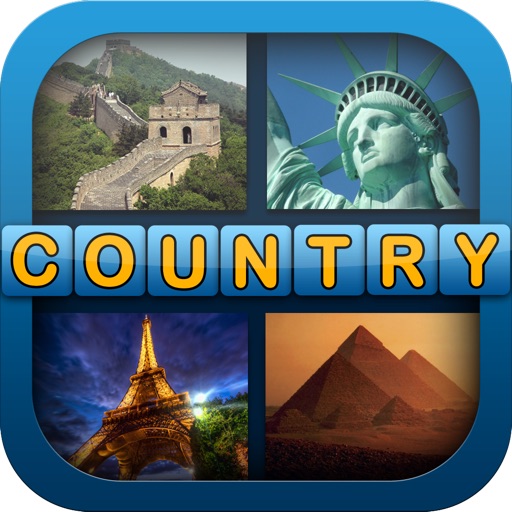 Mega Country Quiz! 4 Pics Word Game Icon