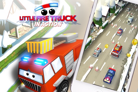 Little Fire Truck in Action - Driving Game With Cartoon Graphics for Kids screenshot 4