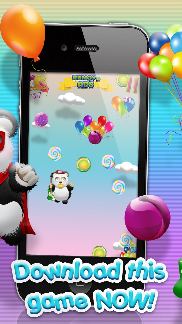 赤ん坊のパンダベアーズキャンディレイン - 版無料ゲームジャンピング楽しいキッズ！ Baby Panda Bears Candy Rain - A Fun Kids Jumping Edition FREE Game!のおすすめ画像2