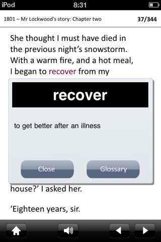 Wuthering Heights: Oxford Bookworms Stage 5 Reader (for iPhone) screenshot 3