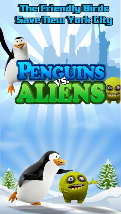 Penguins vs Aliens Free - The Friendly Birds save New York City - Lite Version