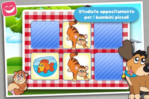 Memo Game Pets Cartoon - for kids young childrens screenshot 4