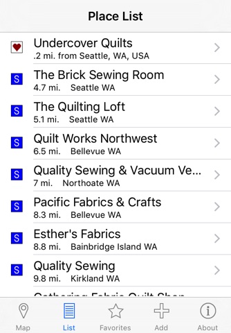 Quilt Shop Locator screenshot 2