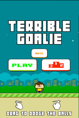 A Terrible Tiny Goalie - Pixel Soccer Game Dodge The 100 Balls screenshot 3