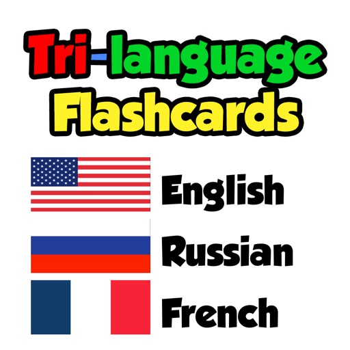 Flashcards - English, Russian, French