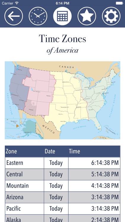 U.S. Time Zones & World Clock
