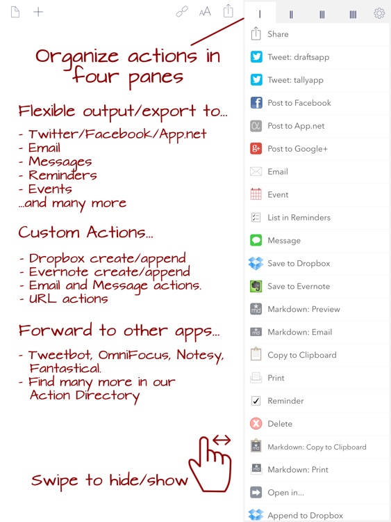 Drafts 3 for iPad (Legacy Version)
