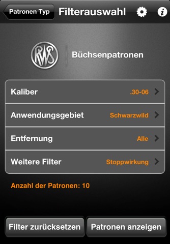 Jagd Munitionsberater RWS screenshot 2