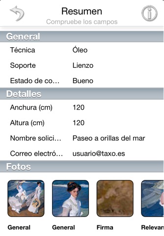 Taxo Arte - Tasación y valoración de Arte screenshot 4