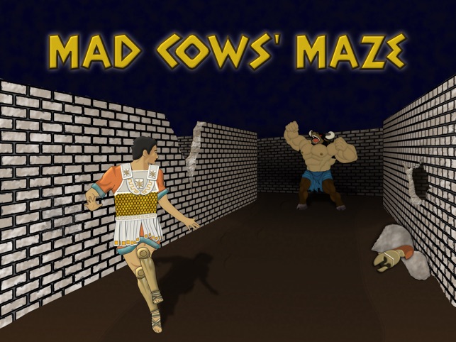 Mad Cows' Maze - Find a way out of the d