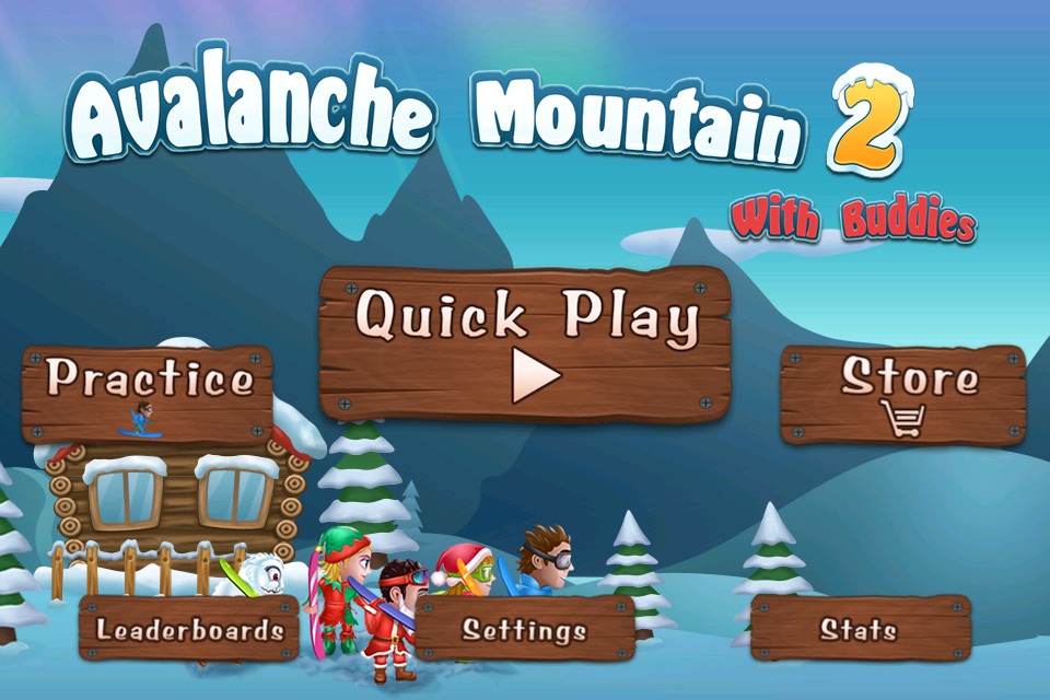 Avalanche Mountain 2 With Buddies - Extreme Multiplayer Snowboarding Racing Game screenshot 2
