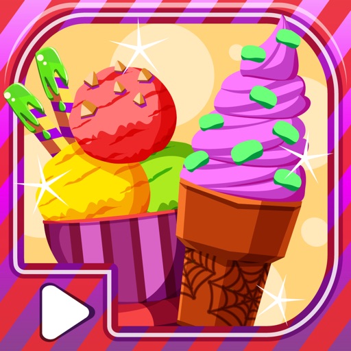 Sweet Sorbet Maker :  Tasty Ice Cream Cupcake Maker Icon
