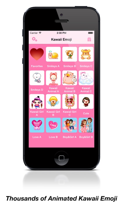 Kawaii Emoji Keyboard - Animated Kawaii Emoticons & Smileys & Stickers & Faces for iMessage and WhatsApp