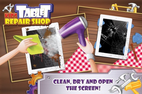 Kids Tablet Repair Shop – Fix & decorate tablet in this crazy mechanic game screenshot 2