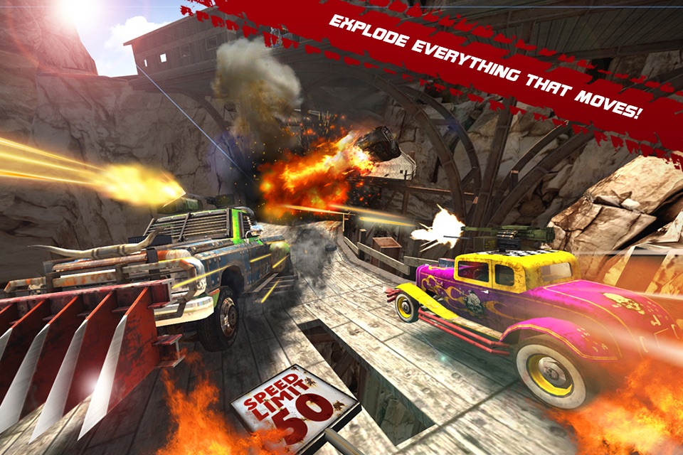 Death Tour - Racing Action 3D Game with Awesome Hot Sport Classic Cars and Epic Guns screenshot 2