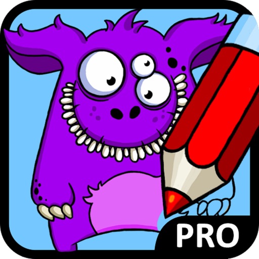 Monsters Coloring Book Pro iOS App