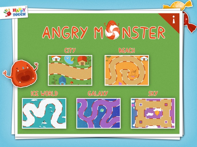 Angry Monster – loves Candies! Kids Apps for toddlers and pr(圖2)-速報App