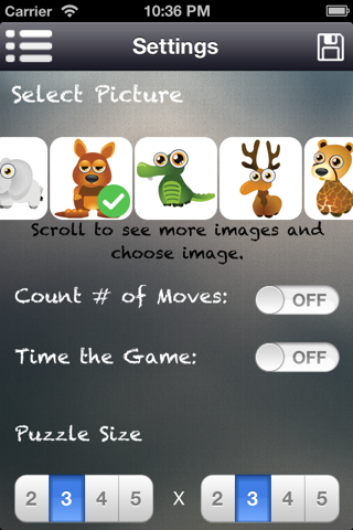 Sliding Puzzle for Pictures screenshot 2