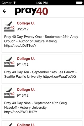 College Union Pray 40 screenshot 3