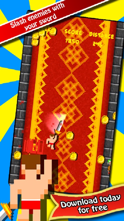 Rush In The Kingdom : A Pixel Boom Streaker Game