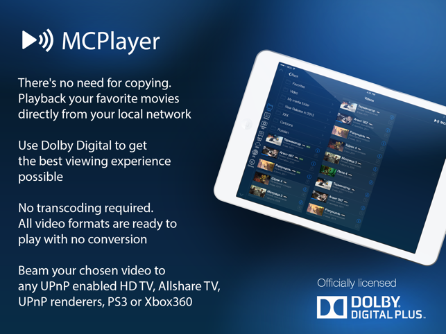 MCPlayer HD Pro wireless video player fo