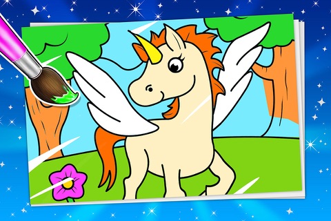 Kids Coloring Book - Fairy Doodle screenshot 2