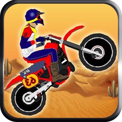 Motocross super rally - The motor bike desert race - Free Edition Icon